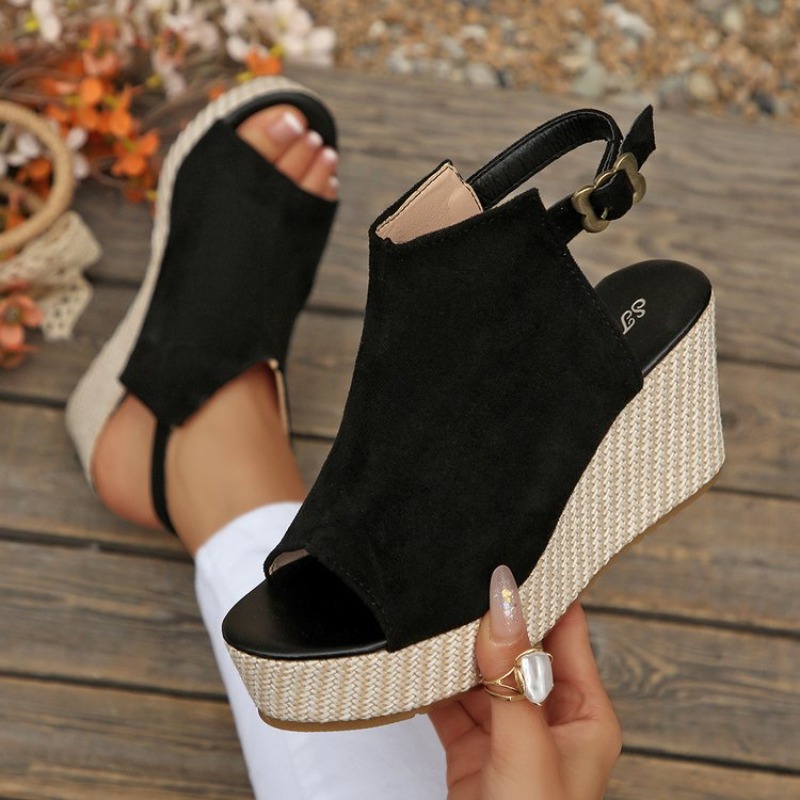 Wedge Espadrille Women - Sandal Wanita Musim Panas Platform Wedge