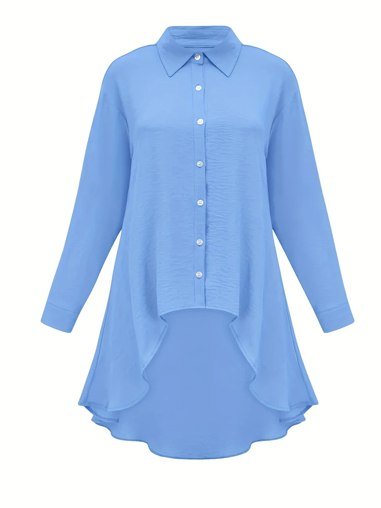 Atasan Kerah Kancing Sebaris W - Blouse Off Shoulder ulasan dan harga