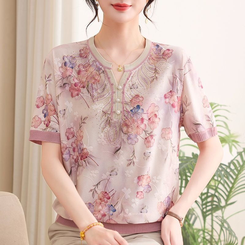 Atasan Rajut Sutra Es Wanita E - Romper Floral Print ulasan dan harga