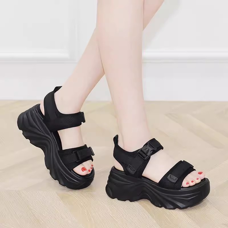 Sandal Platform Wanita Model B - Wedge Espadrille Women ulasan dan harga