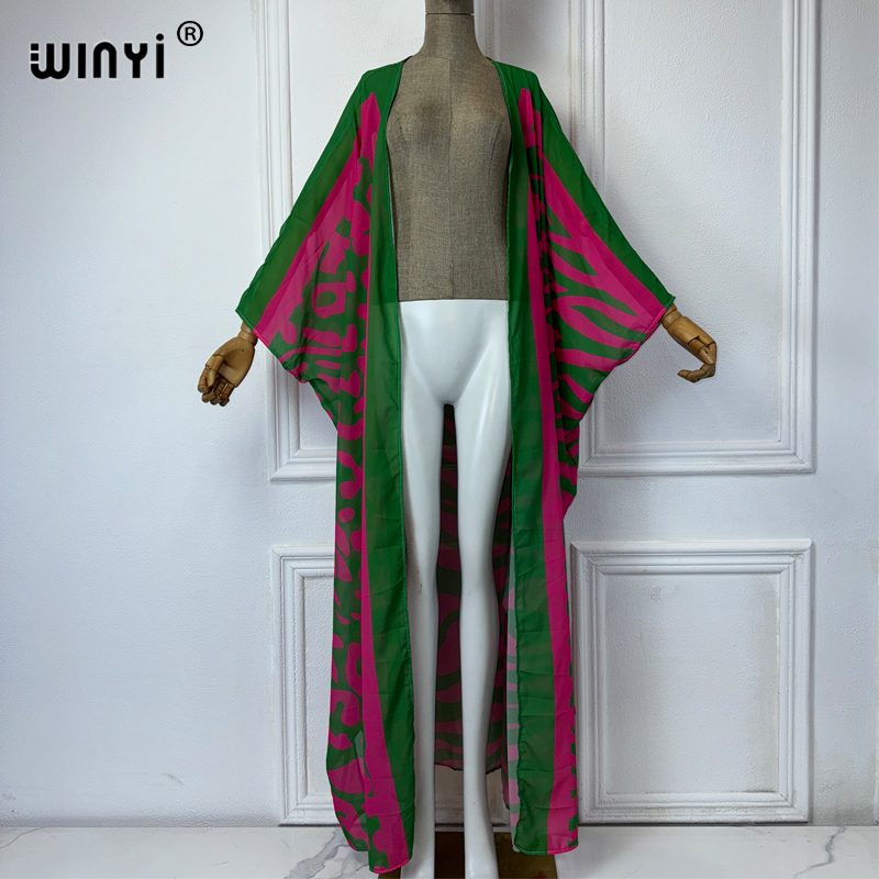 WINYI Gaun Kimono Motif Bohemi - Cover Up Kaftan ulasan dan harga